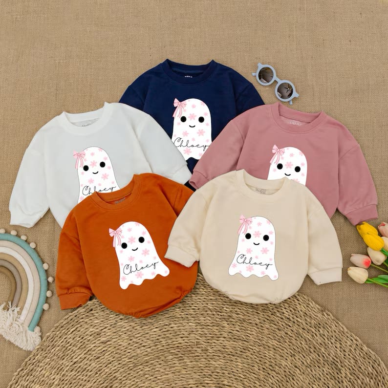 Childs Name Ghost Pullover