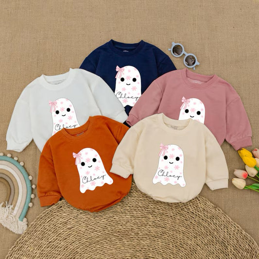 Childs Name Ghost Pullover