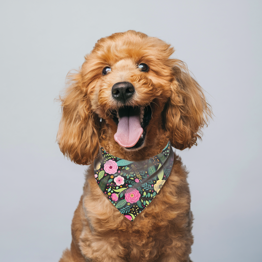 COLORFUL FLOWERS DOG BANDANA