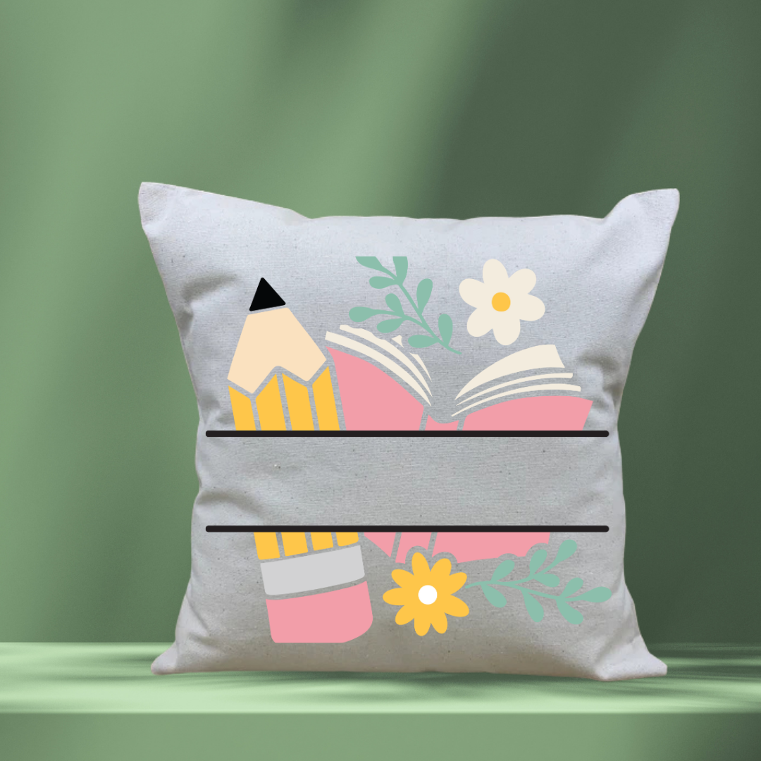 TEACHER MONOGRAM PILLOW