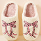 PINK BOW SLIPPERS