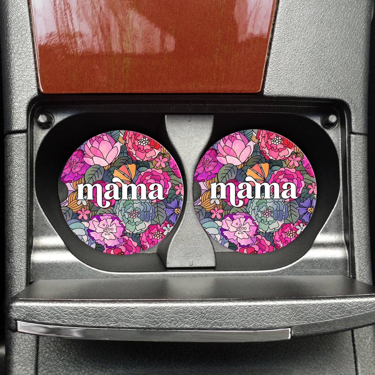 Mama Floral Car Coaster