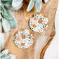 Boho  Floral Car Coaster