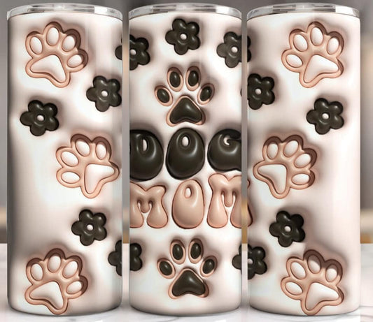 Dog Mom 3D Tumbler