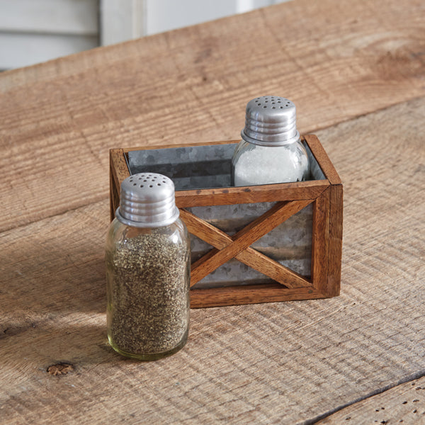 Barn Door Salt and Pepper Caddy