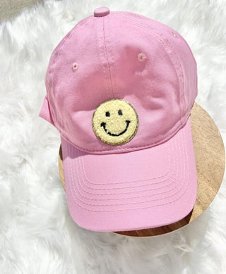 Pink Smiley Face Hat