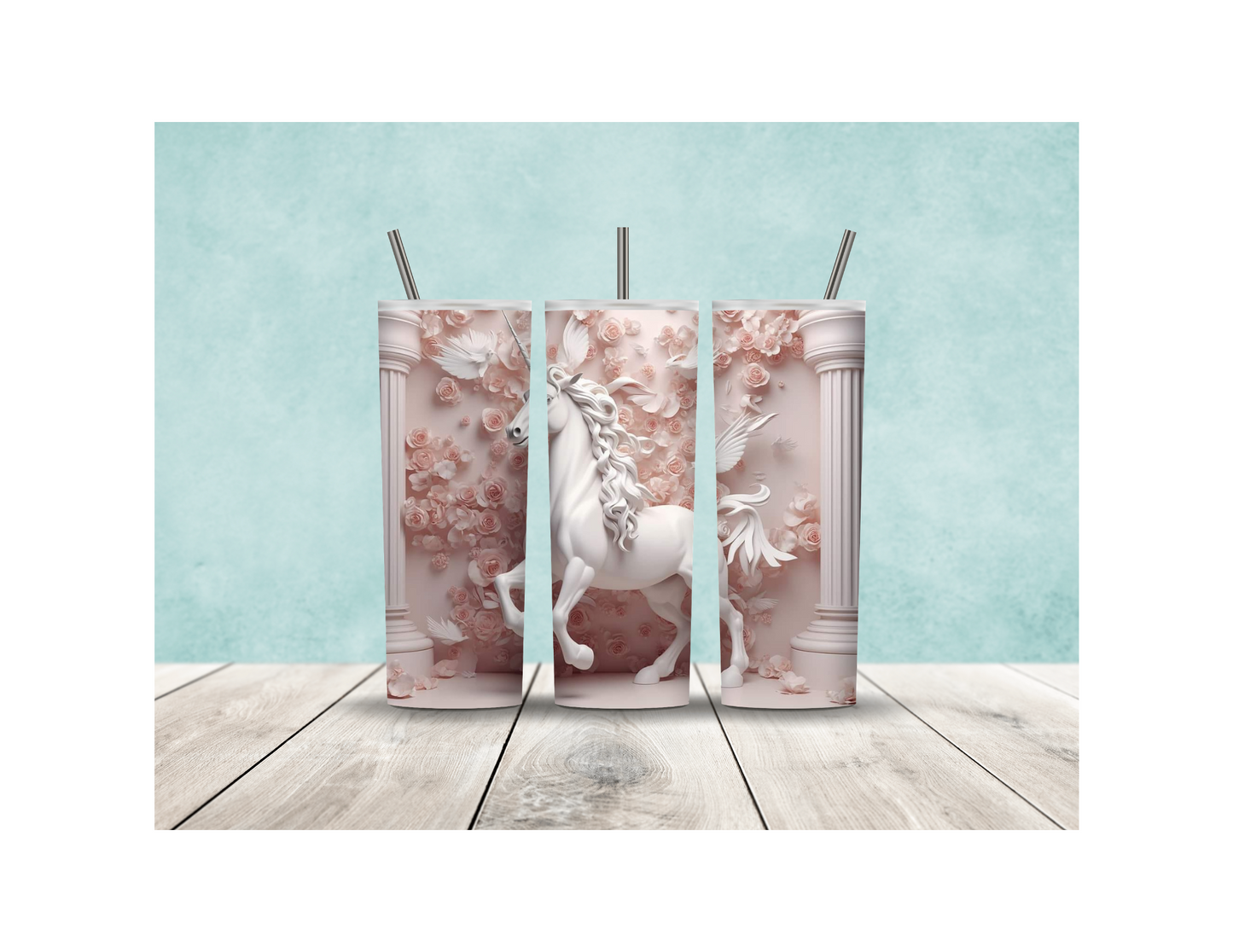 Unicorn 3D Tumbler