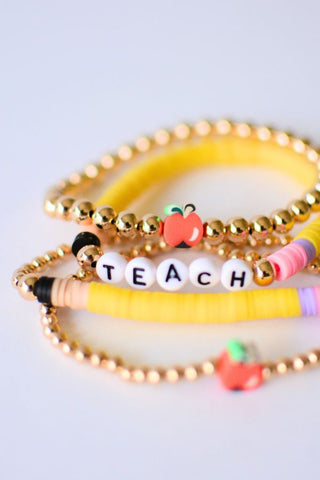 Pre-Order - Teacher Pencil Bracelet Set