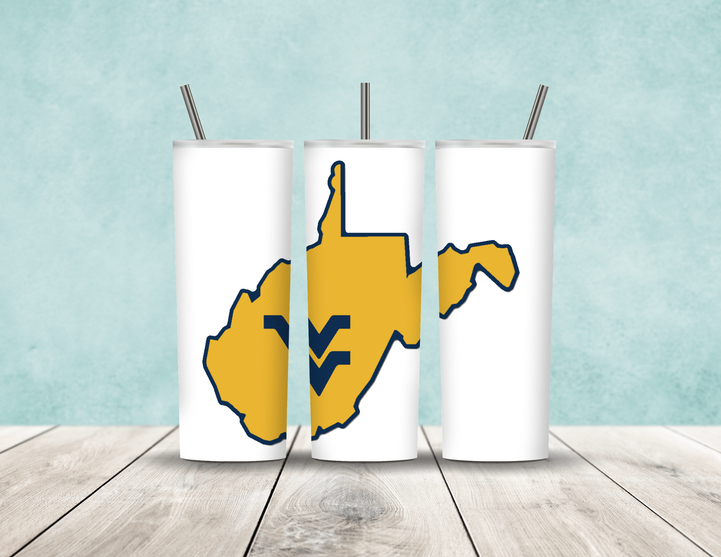 Gold West Virginia Tumbler