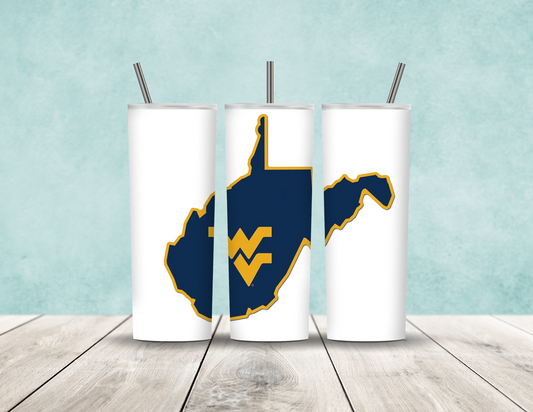 Blue West Virginia Tumbler