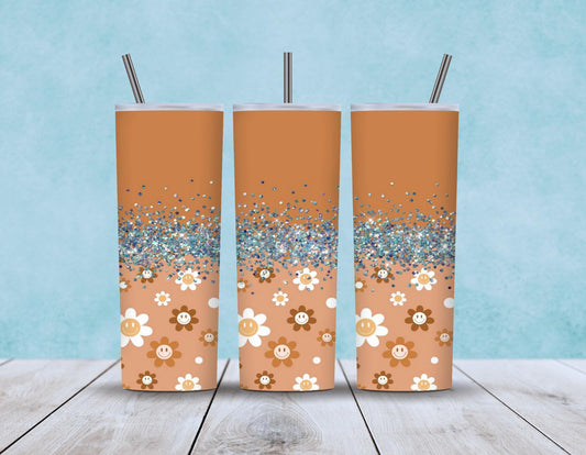 Boho Tumbler with Smiley Face