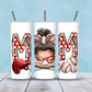 Baseball Mom with Bow Tumbler