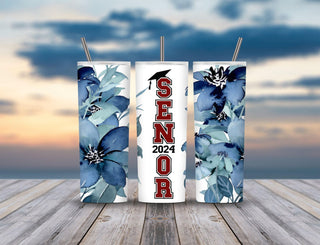 Senior 2024 Floral Blue
