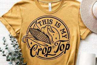 This is My Crop Top- mustard