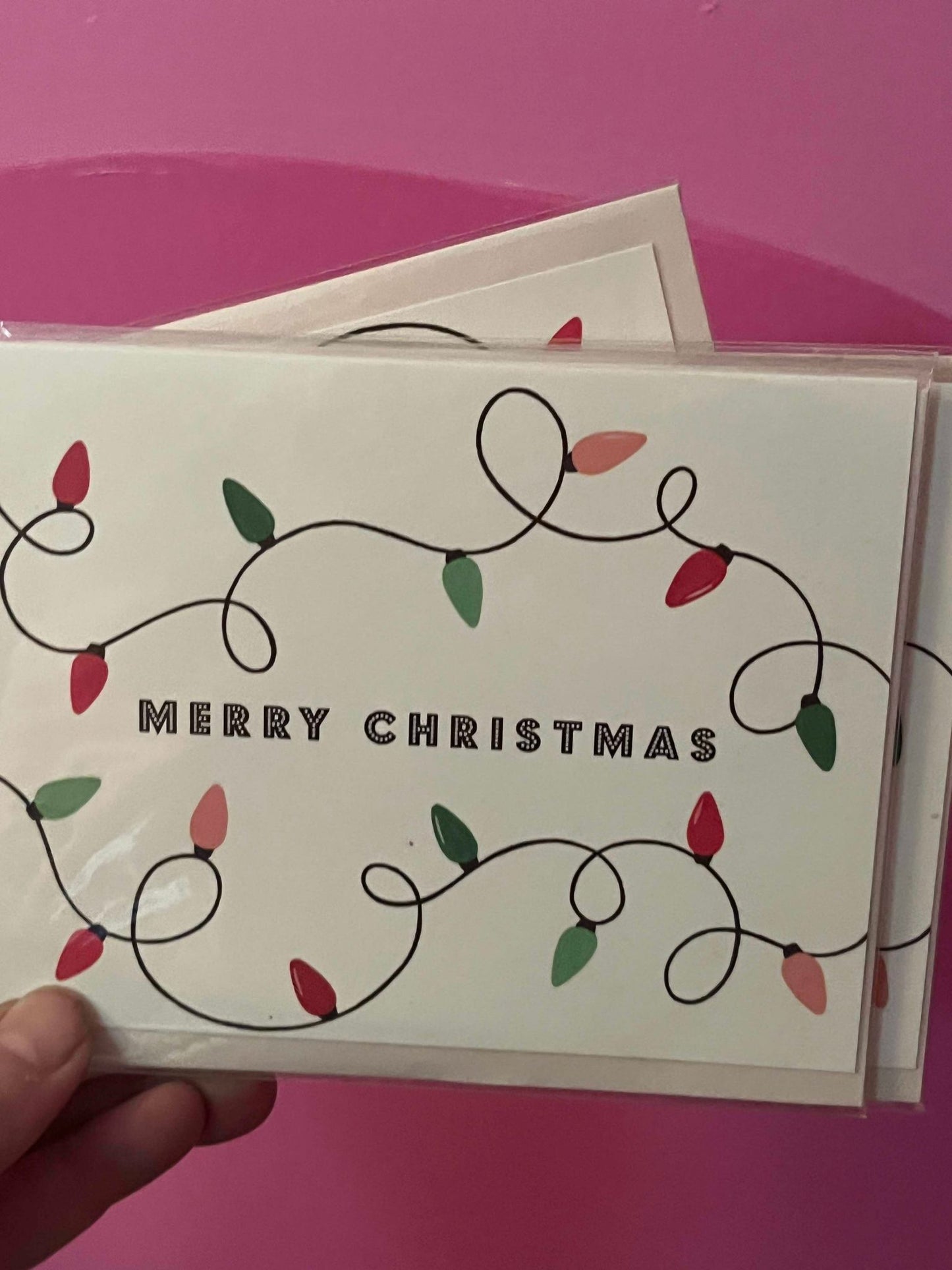 Merry Christmas Lights Card