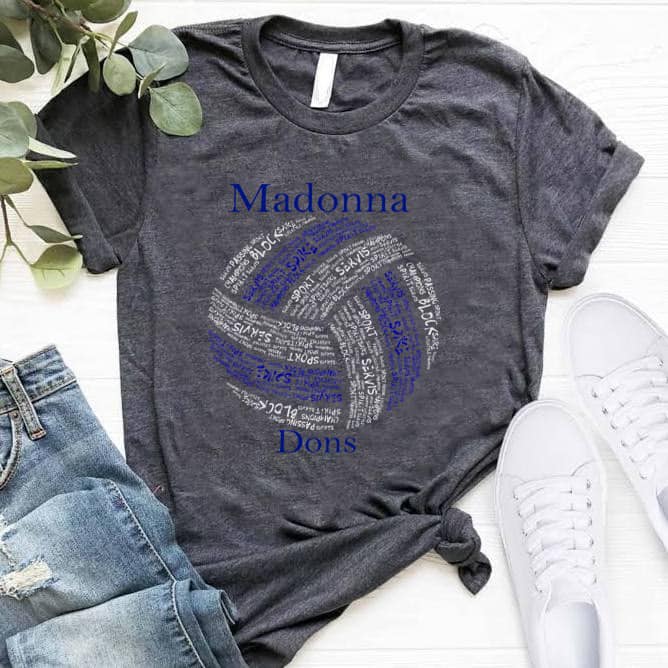 MADONNA DONS VOLLYBALL COLLAGE