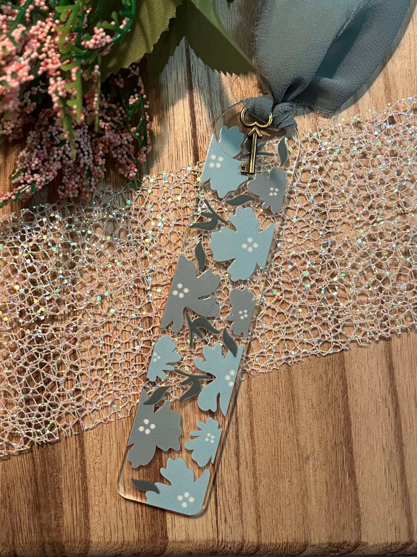 Blue Flower  Bookmark