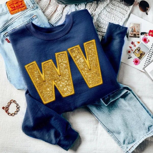 West Virginia Faux Sequins