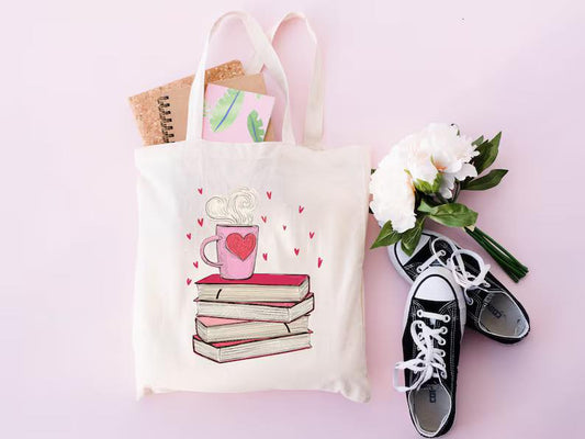 COFFEE AND BOOKS TOTE