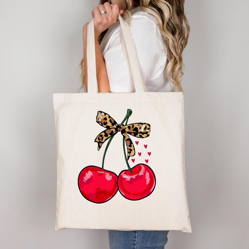 CHEETAH CHERRIES TOTE