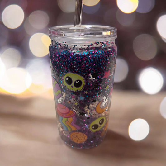 ALIEN SNOW GLOBE TUMBLER