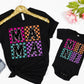 Mama and Mini - Checkered/Faux Sequins