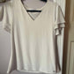 CALVIN KLEIN WHITE BLOUSE M/L