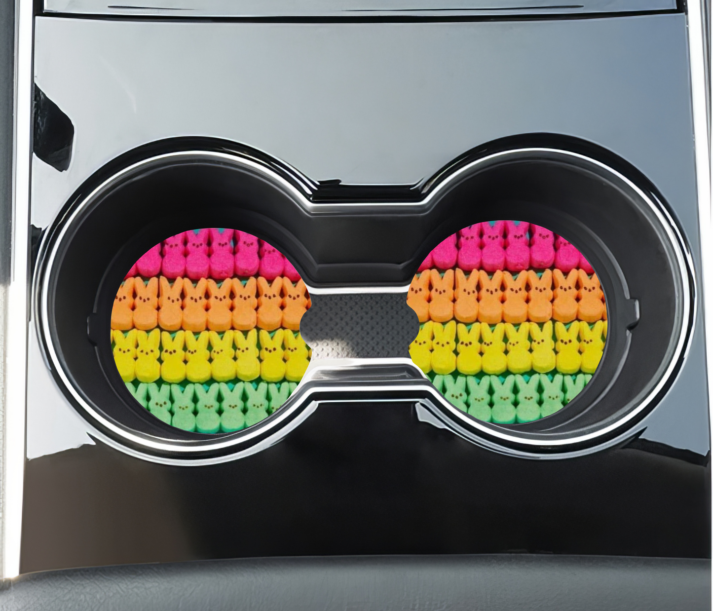 RAINBOW CHICKS CAR COASTER