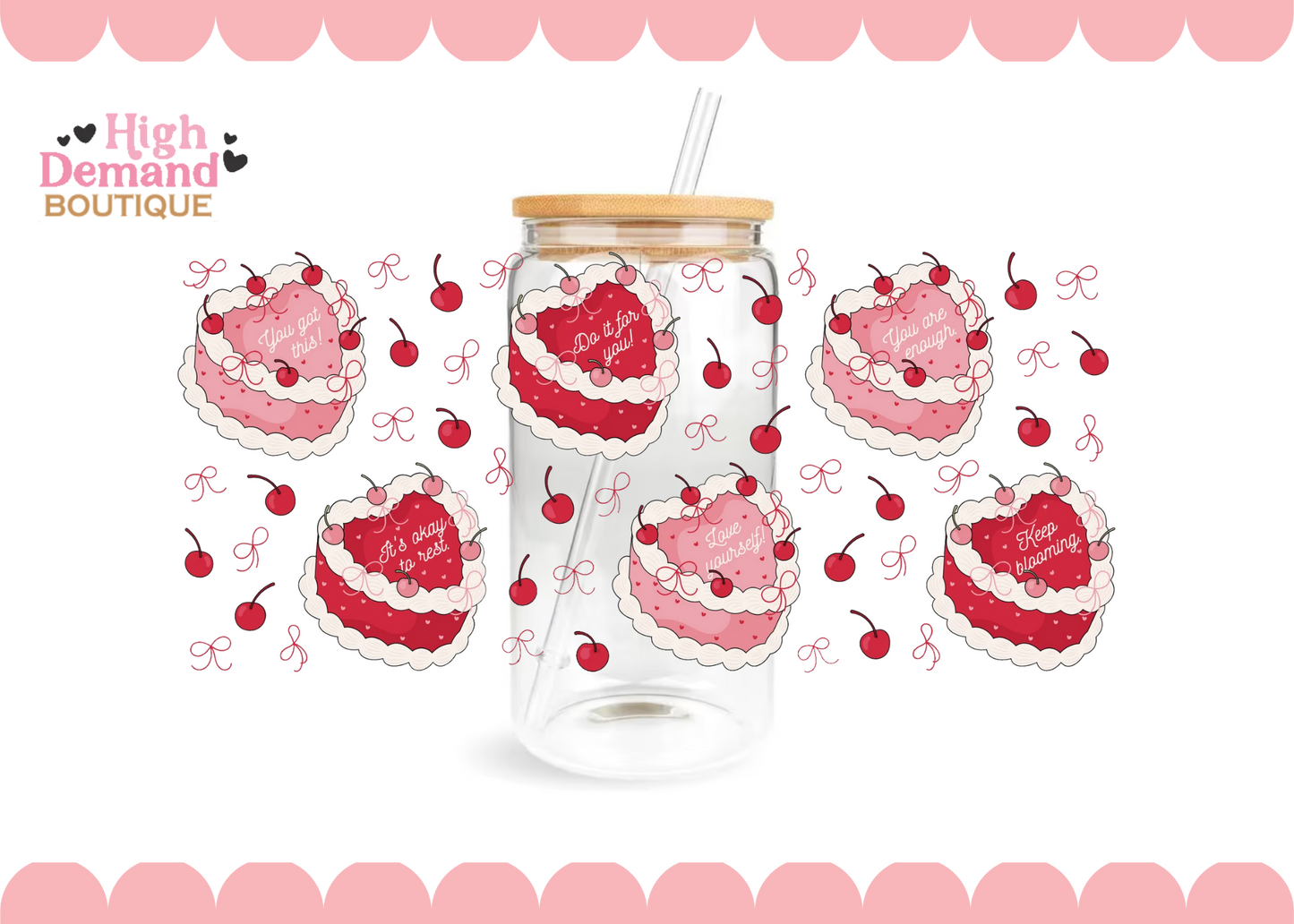 VALENTINES CAKE TUMBLER