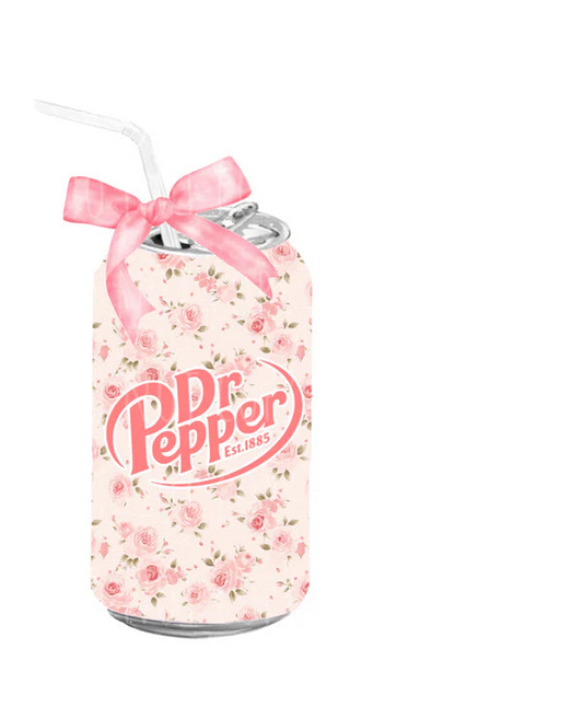 FLORAL DR.PEPPER MUG/TUMBLER