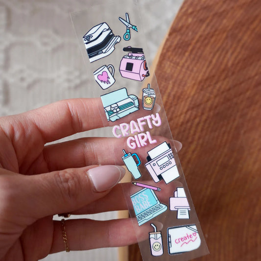 CRAFTY GIRL BOOK BOOKMARK