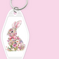 Floral Bunny - Motel Keychain