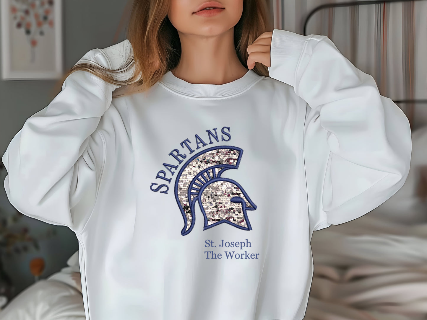 St. Joseph’s Spartans- FAUX SEQUIN