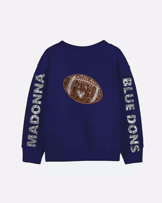 SCHOOLS...FOOTBALL- FAUX SEQUIN