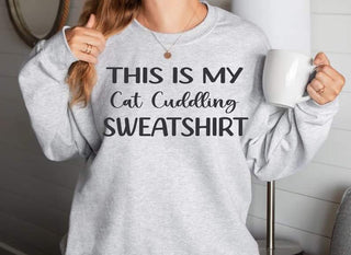 This is my Cat Cuddling Sweatshirt
