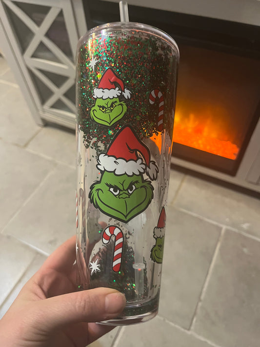 Grinch SnowGlobe tumbler