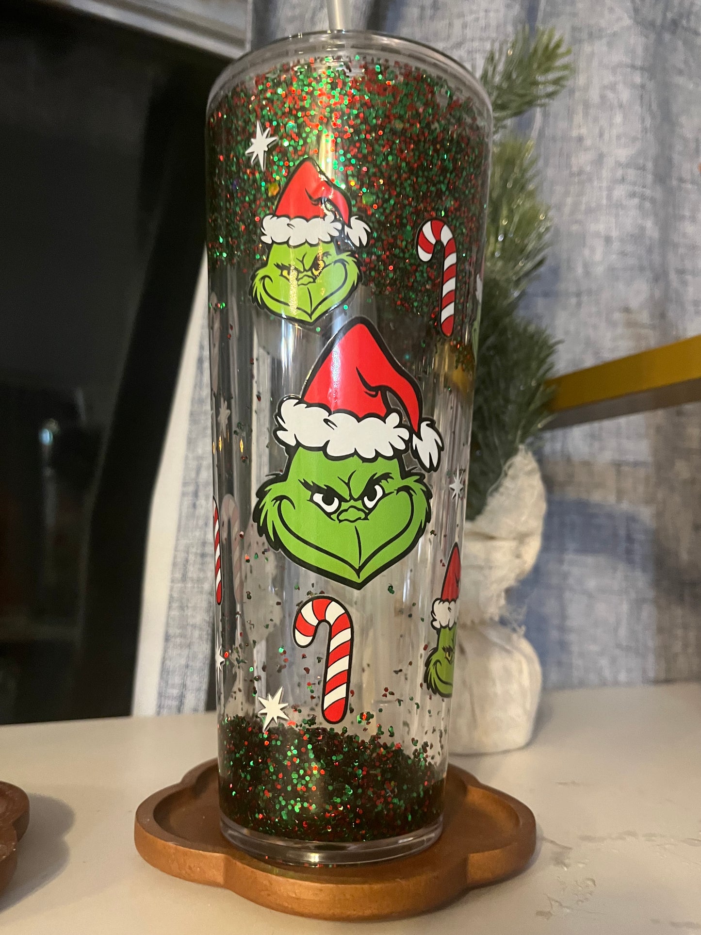 Grinch SnowGlobe tumbler