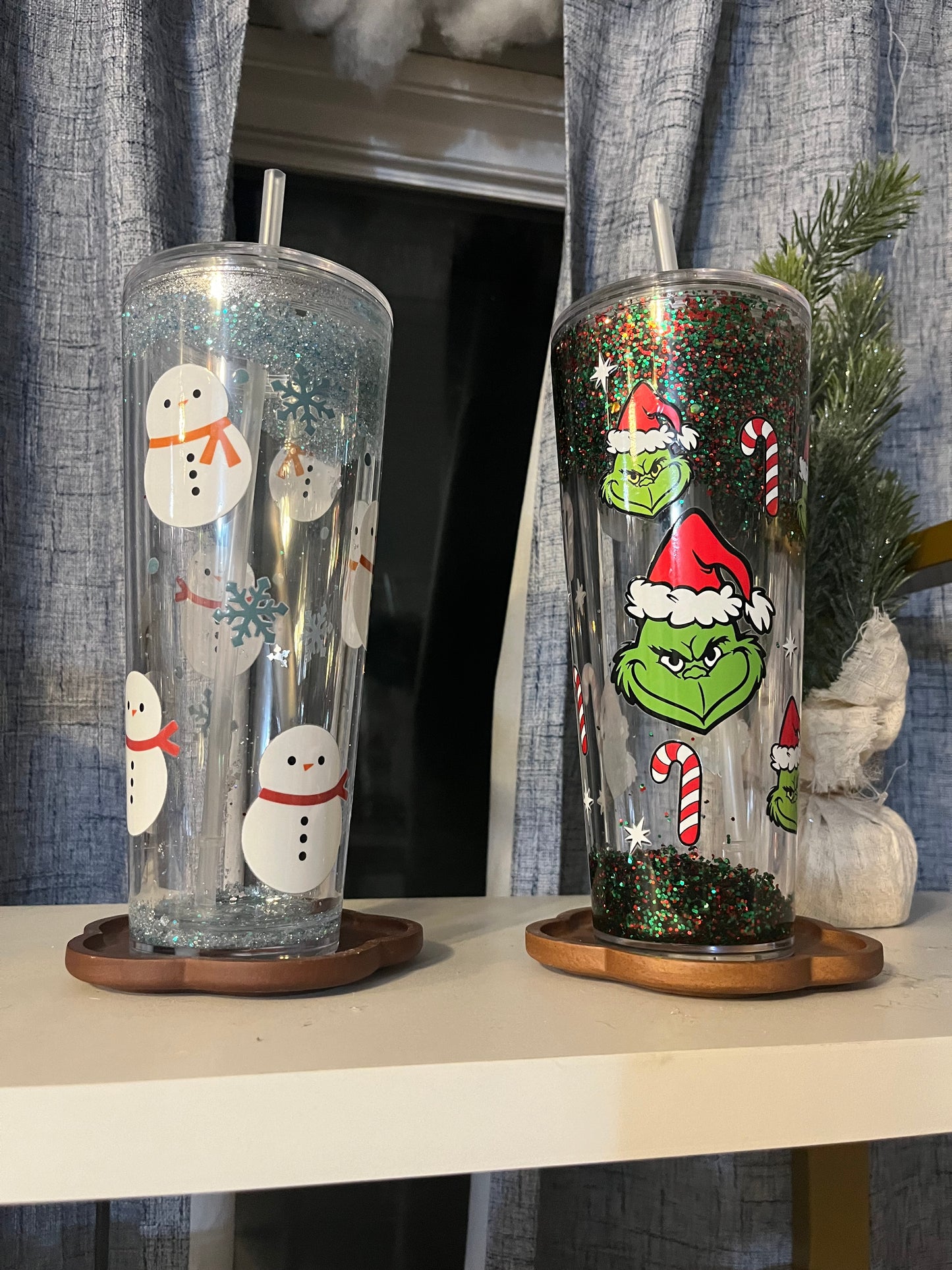 Grinch SnowGlobe tumbler