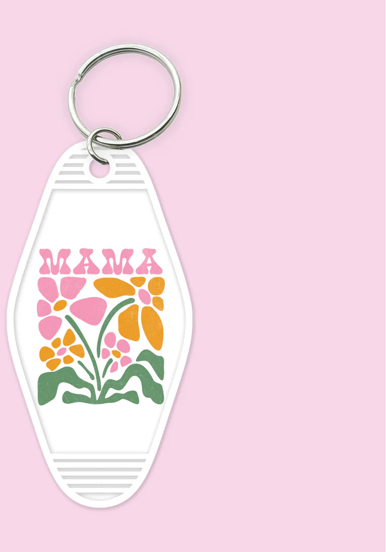 Mama Pastel Spring Floral - Motel Keychain