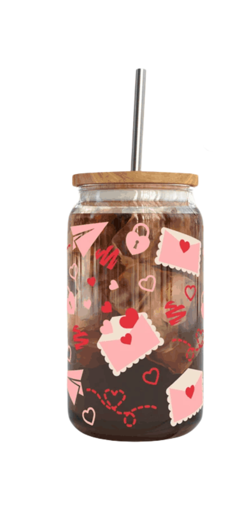 VALENTINES LETTER TUMBLER