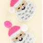 PINK SANTA EARRINGS