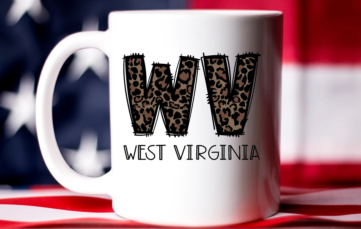 WV Cheetah Coffee Cup