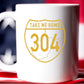 304 WV Interstate Sign Coffee Cup