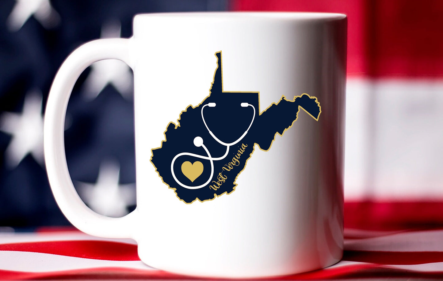 West Virginia Nurse Love Coffee Cup