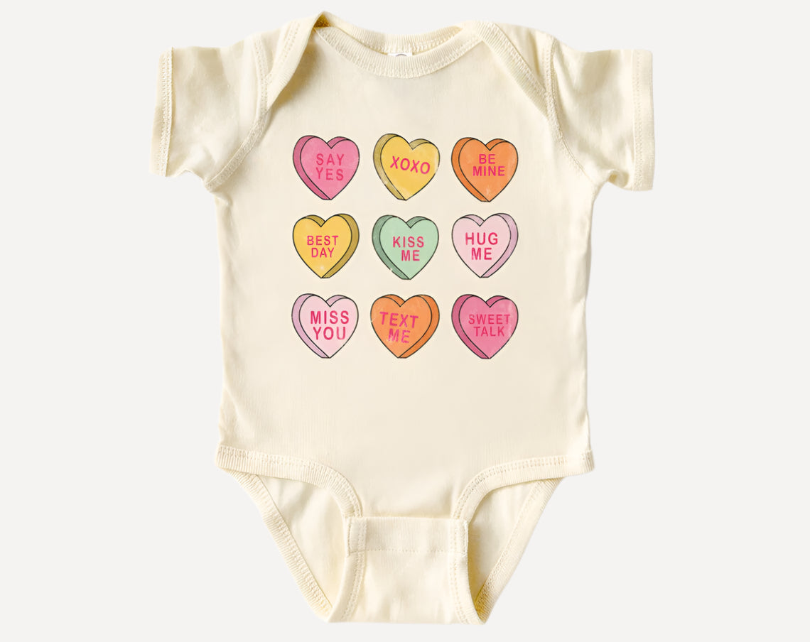 Valentine Hearts onsie