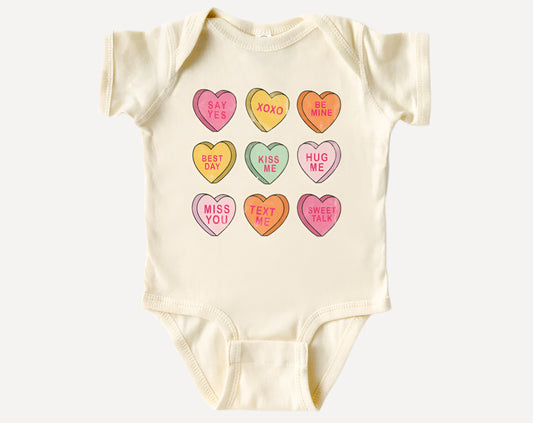 Valentine Hearts onsie