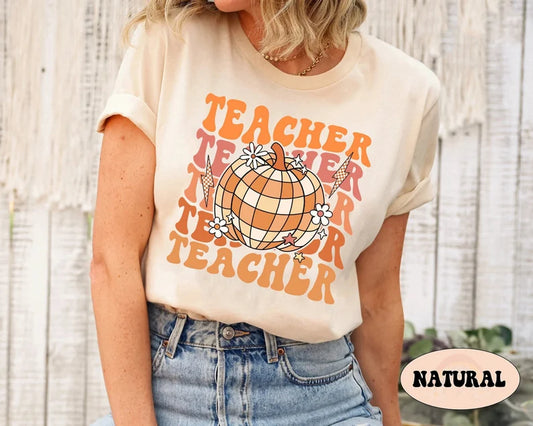 Teacher Disco Pumpkin