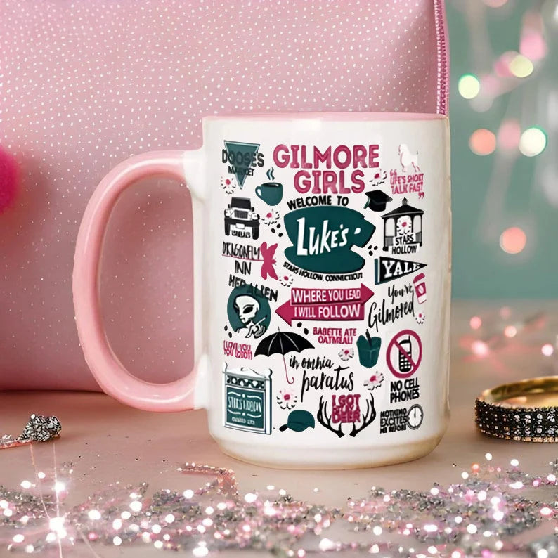 GILMORE GIRLS PINK MUG