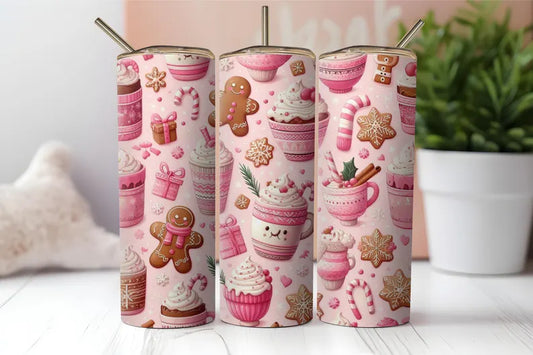 PINK GINGERBREAD TUMBLER