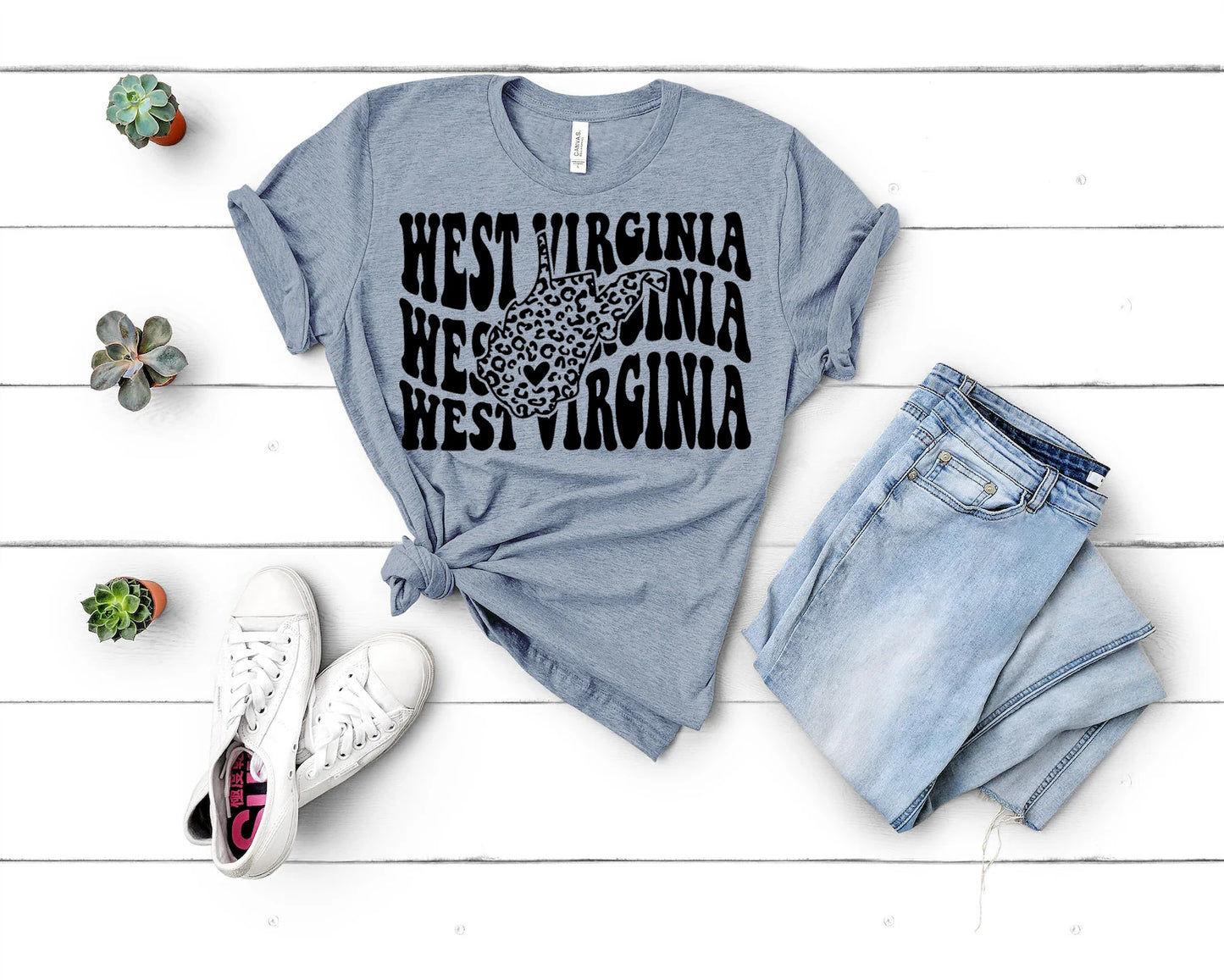 West Virginia With State Shirt